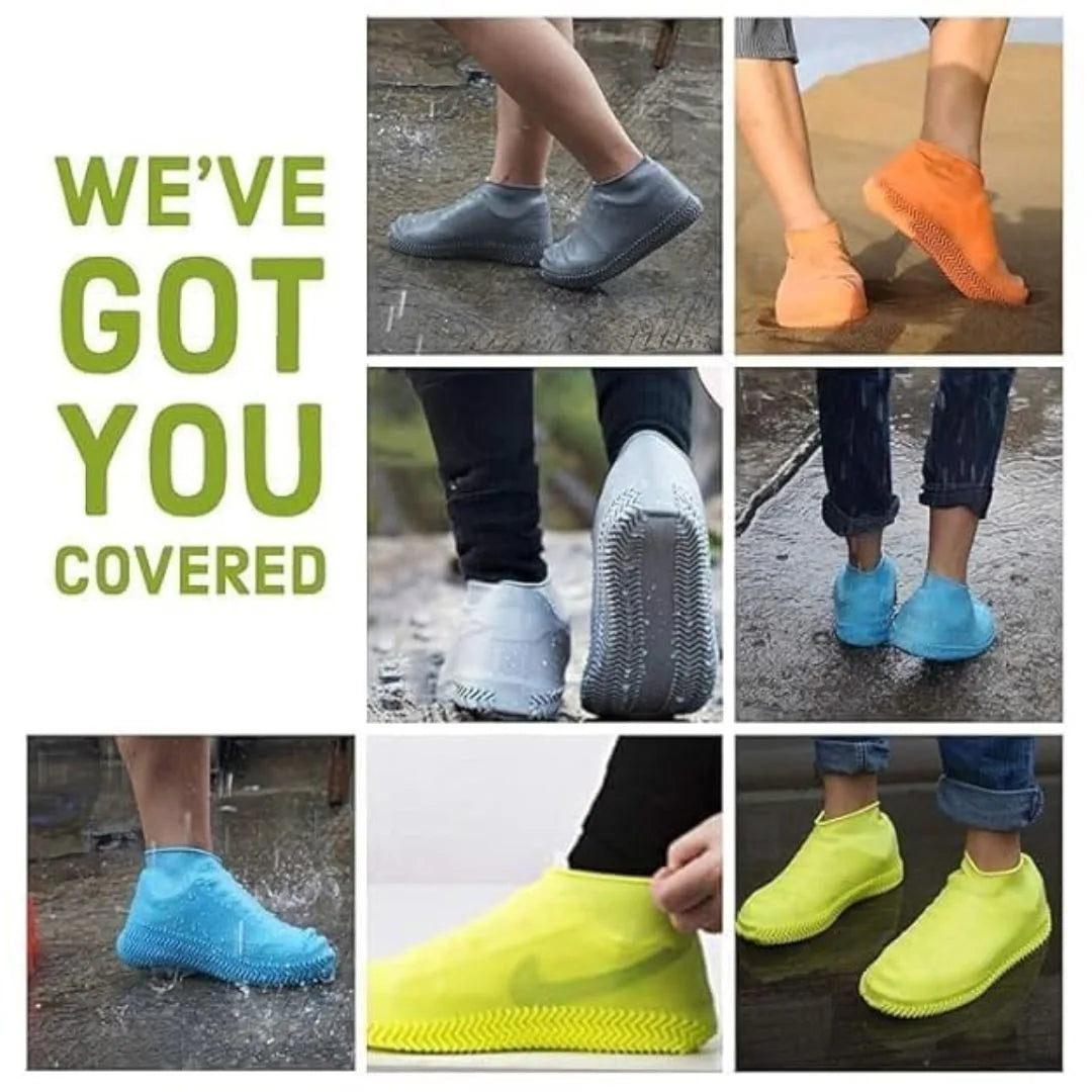 Silicone shoe cover anti-slip sole grip detail