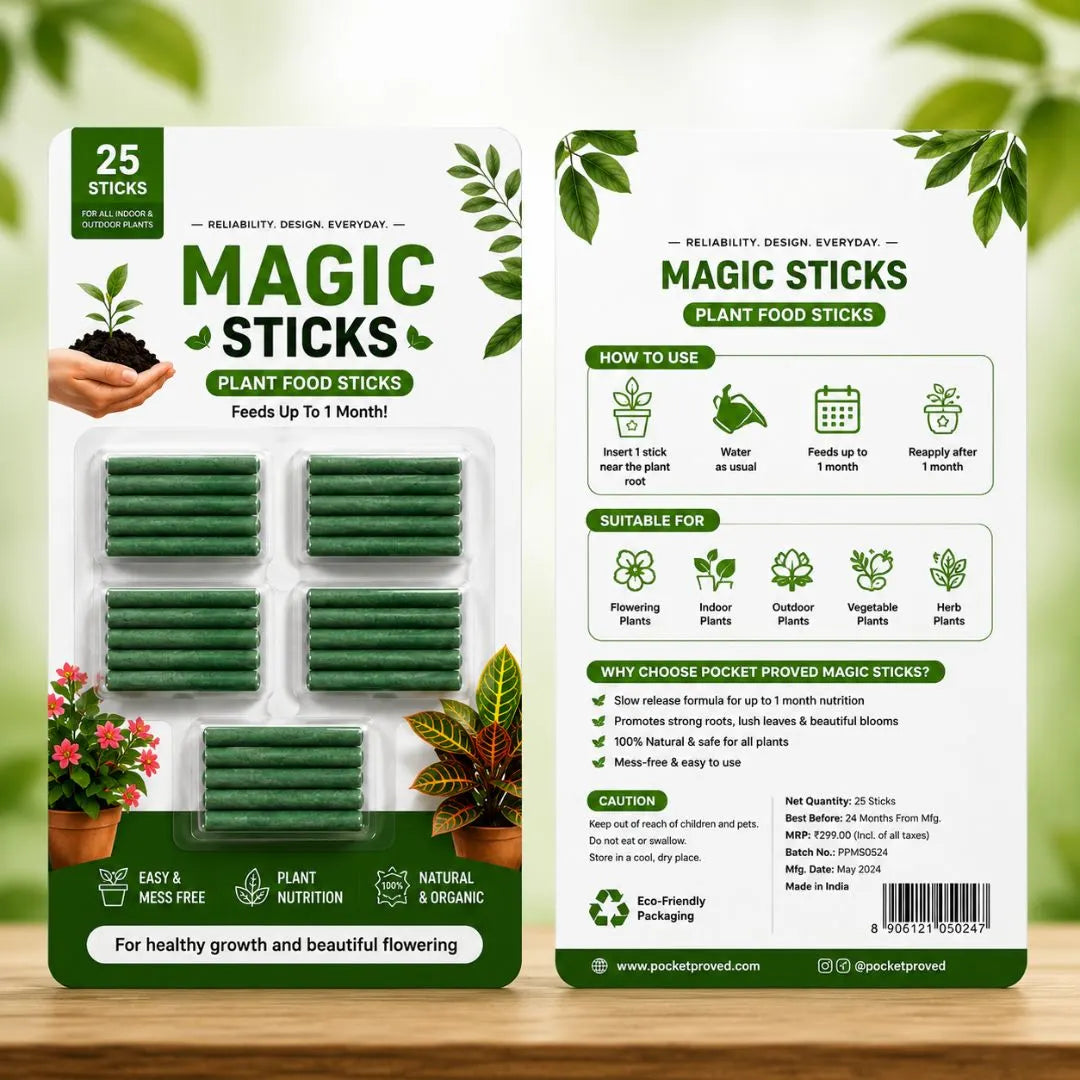 Magic green plant sticks product pack