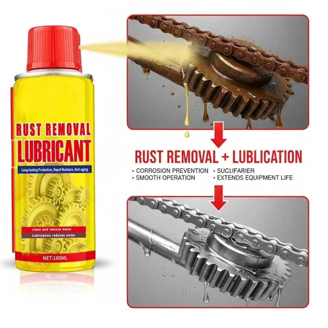 Rust remover spray for metal surfaces